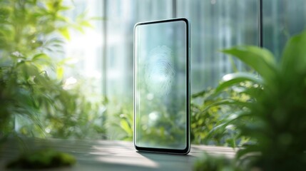 Smartphone display with fingerprint sensor