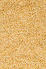 Sesame seeds as a background.