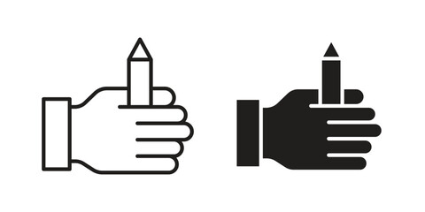 Self expression icons illustration, line art, glyph style vectors