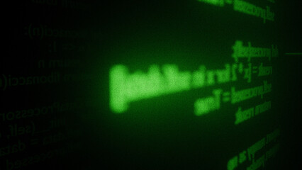 Programming Code Background Green Technology Software Script Digital Coding Screen Blur Effect .binary code background