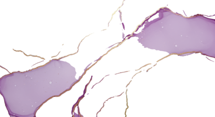 Macro flowing alcohol ink art in soft lavender and mint green, interwoven with shimmering gold glitter lines, delicate textures on clean background, concept of ethereal luxury