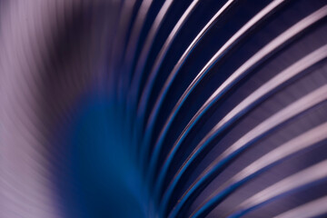 Blurred silver lines texture against a deep navy backdrop. Mysterious creative template for banner...