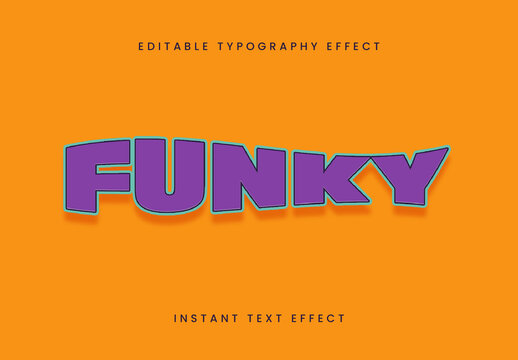 Purple And Teal Retro Good Vibes Text Effect Groovy Funk Bold Font