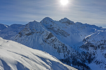 Gletscher Dukan, gesehen von Wuoschthora / Gfroren Hora