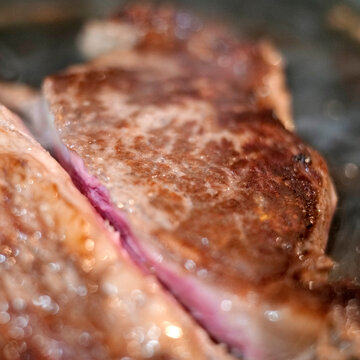 gros plan &agrave; la cuisson