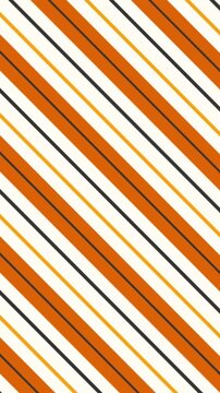 Orange, yellow, black and white diagonal stripes graphic design