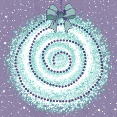 christmas, tree, holiday, star, xmas, decoration, winter, christmas tree, celebration, illustration, vector, card, merry, season, snow, december, design, green, new year, ornament, new, year