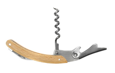 Corkscrew isolated on white background