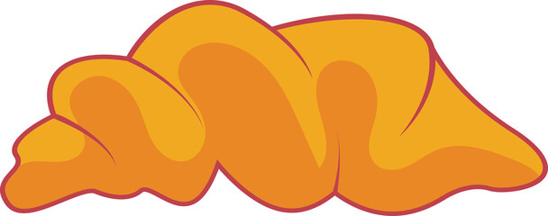 vector illustration of a Croissant.
