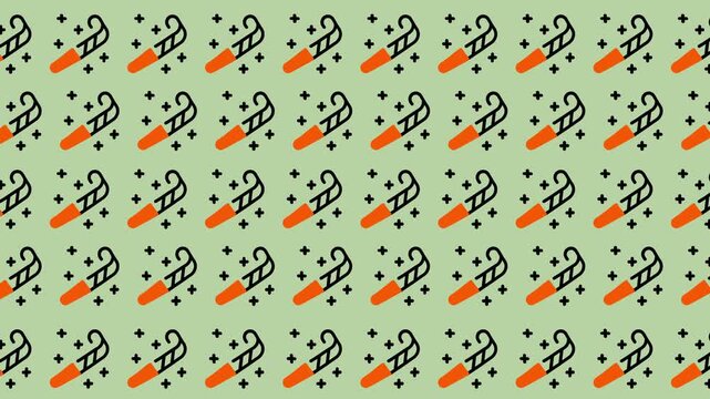 Festive Holiday Pattern with Candy Canes and Snowflakes.