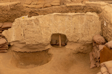 Catalhuyuk, Konya, T&uuml;rkiye - A Neolithic archaeological site located close the city of Konya in Anatolia. 