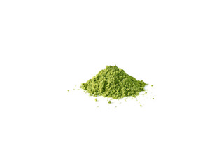 A pile of matcha green tea powder