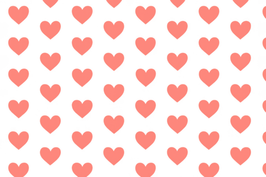 Coral heart pattern creating seamless love background - Powered by Adobe