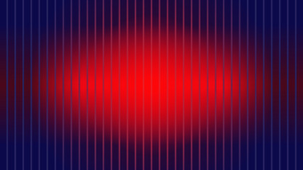 Abstract background with vertical lines and a vibrant red glowing oval in the center against a dark...