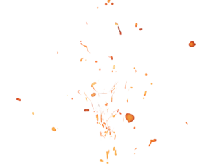Orange Sparks Flying Upwards Against Black Background