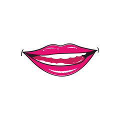 Woman's lips icon vector illustration design