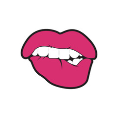 Woman's lips icon vector illustration design