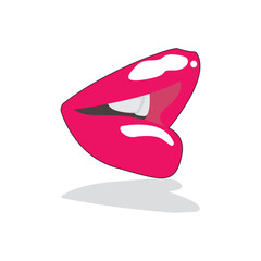 Woman's lips icon vector illustration design