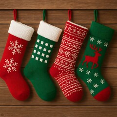 christmas stocking with gifts