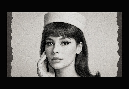 Gray And Black Vintage Film Grain Photo Effect