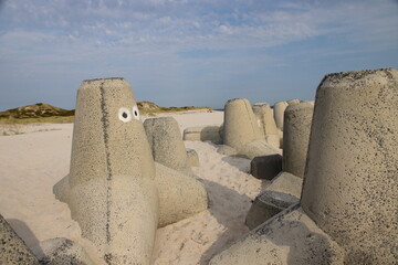 Sylt, Tetrapoden an der H&ouml;rnum-Odde