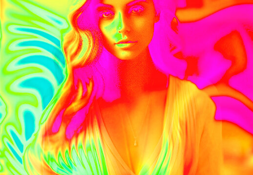 Red And Green Pixel Melt Heatwave Photo Effect