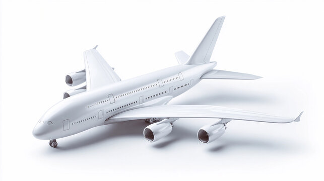 Large airplane model displayed on a clean surface
