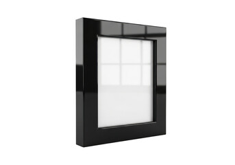 Black frame isolated on transparent background