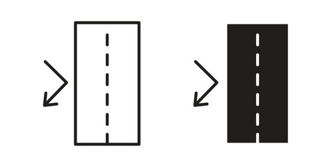 Insulation icons silhouette vector flat illustration design. Stroke line icons