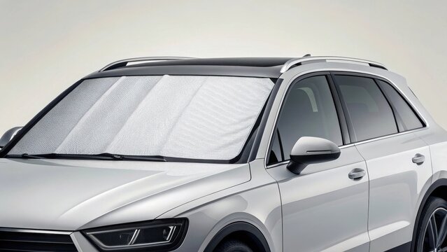 Car window sunshade mockup visor mockup auto mockup UV mockup glare mockup mesh mockup protect mockup interior mockup summer mockup background image