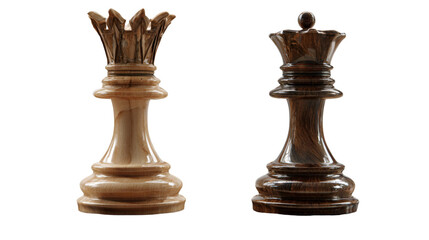 Handcrafted Wooden Chess Set with Kings and Bishops