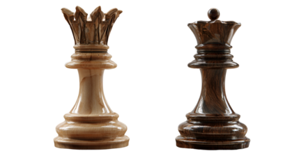 Handcrafted Wooden Chess Set with Kings and Bishops