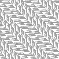 Full seamless abstract pattern vector for decoration. Gray and white texture design for textile fabric printing and wallpaper. Grunge model for fashion and home design.