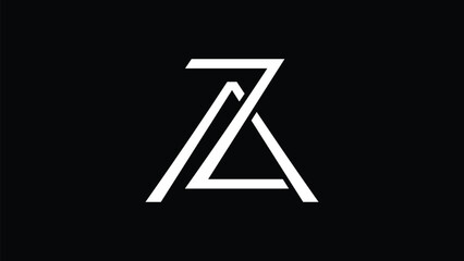 This is a monogram az ,za logo design. 