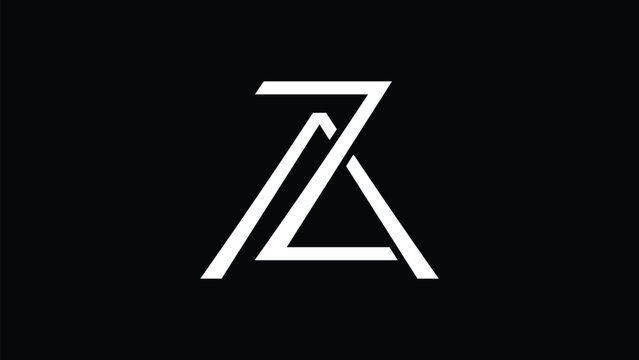 This is a monogram az ,za logo design. 