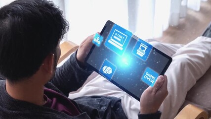 Gaming icons show online gaming, game streaming, and interactive play. Gaming supports esports, game community, and digital gaming experience. Gist