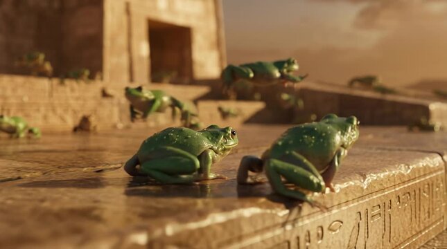 Frogs Cover the Land, The Plagues of Moses