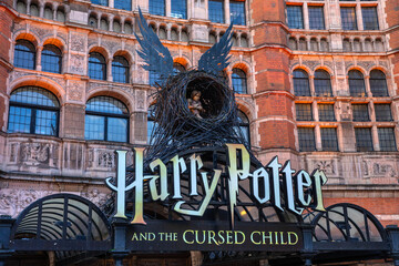 Obraz premium Harry Potter and the Cursed Child at the Palace Theatre in London, UK