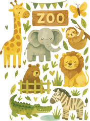 A Collection Zoo Animals