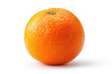 Vibrant Orange on Crisp White: Fresh Organic Citrus Fruit Isolated
