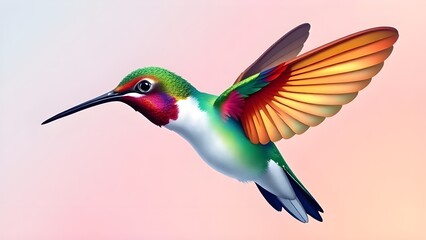 hummingbird in flight