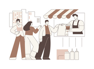 Popular fast food isolated cartoon vector illustrations.