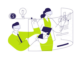 Business innovation abstract concept vector illustration.