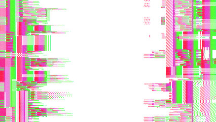 Glitch Art Colorful Pixel Stripes Background
