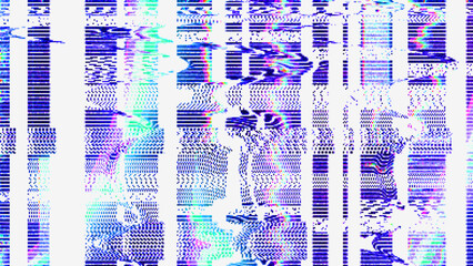 Fototapeta na wymiar Glitch Pattern Colorful Digital Vector Background