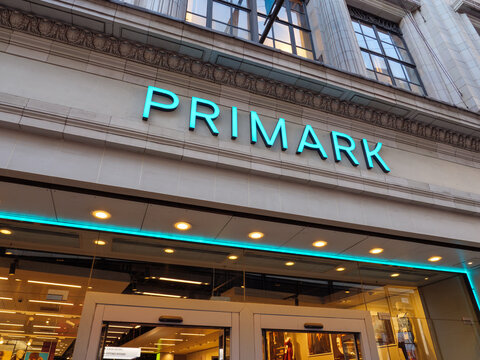 London, England, UK - November 21, 2025: Oxford Street Primark store