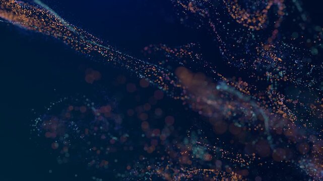 Dynamic background material of spray particles