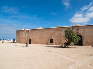 Traditional street, doors of the medina of the Kasbah of the Udayas, also spelled Kasbah of the Oudaias or Oudayas, citadel, fortress, Rabat, Morocco
