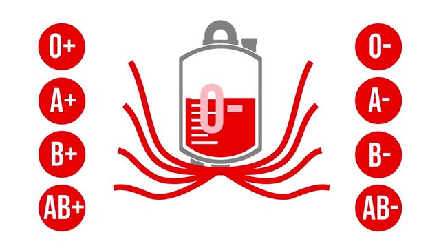 Blood Type O- Compatibility Flow Animation