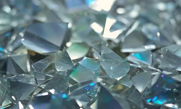 Reflective gemstone pieces produce dazzling visual effects